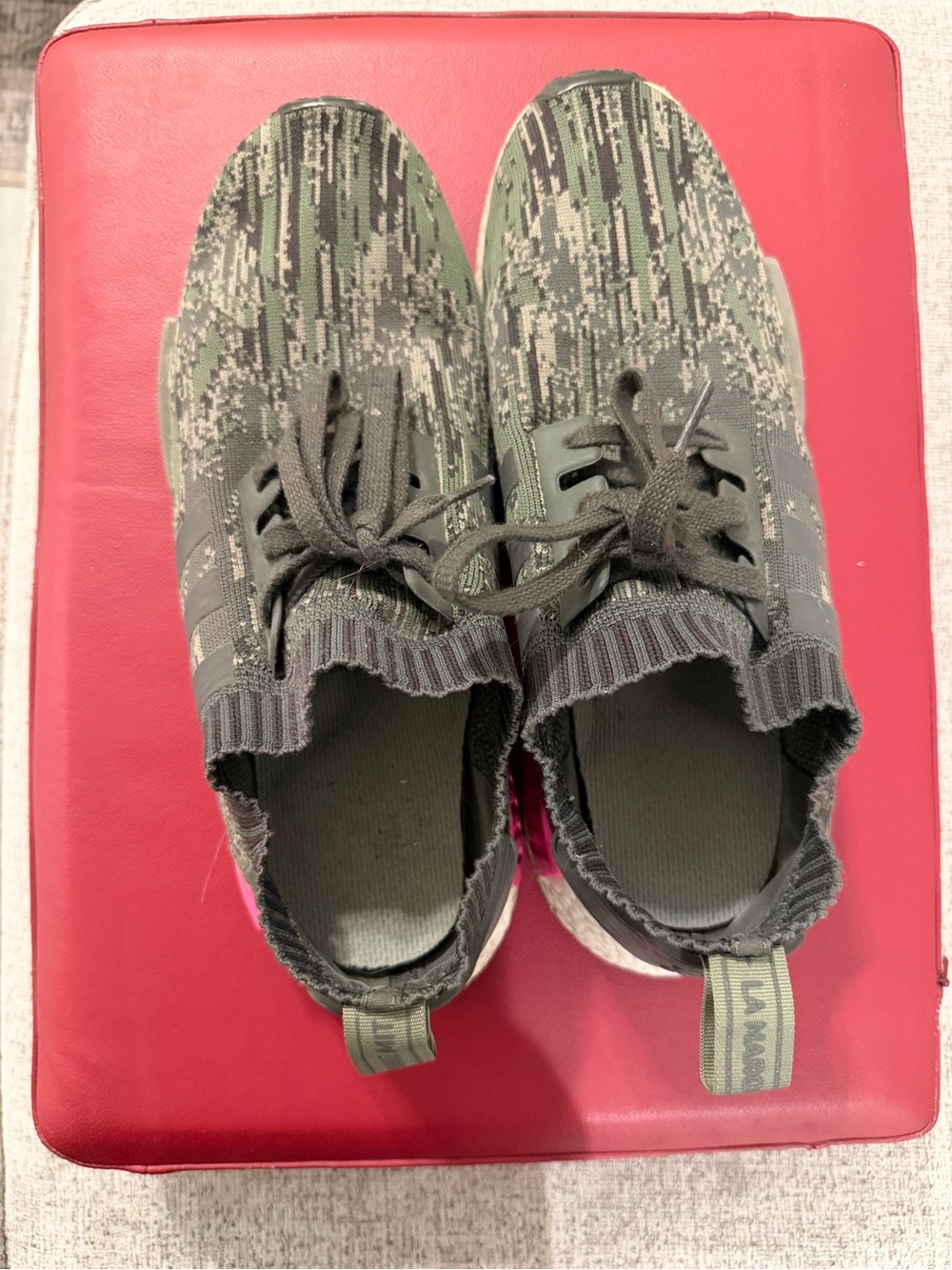 👟 adidas NMD R1 Primeknit Camo Sneakers — Men’s Size 13